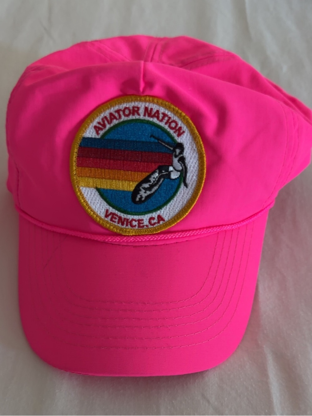 Pink Aviator Nation Snap Back Hat